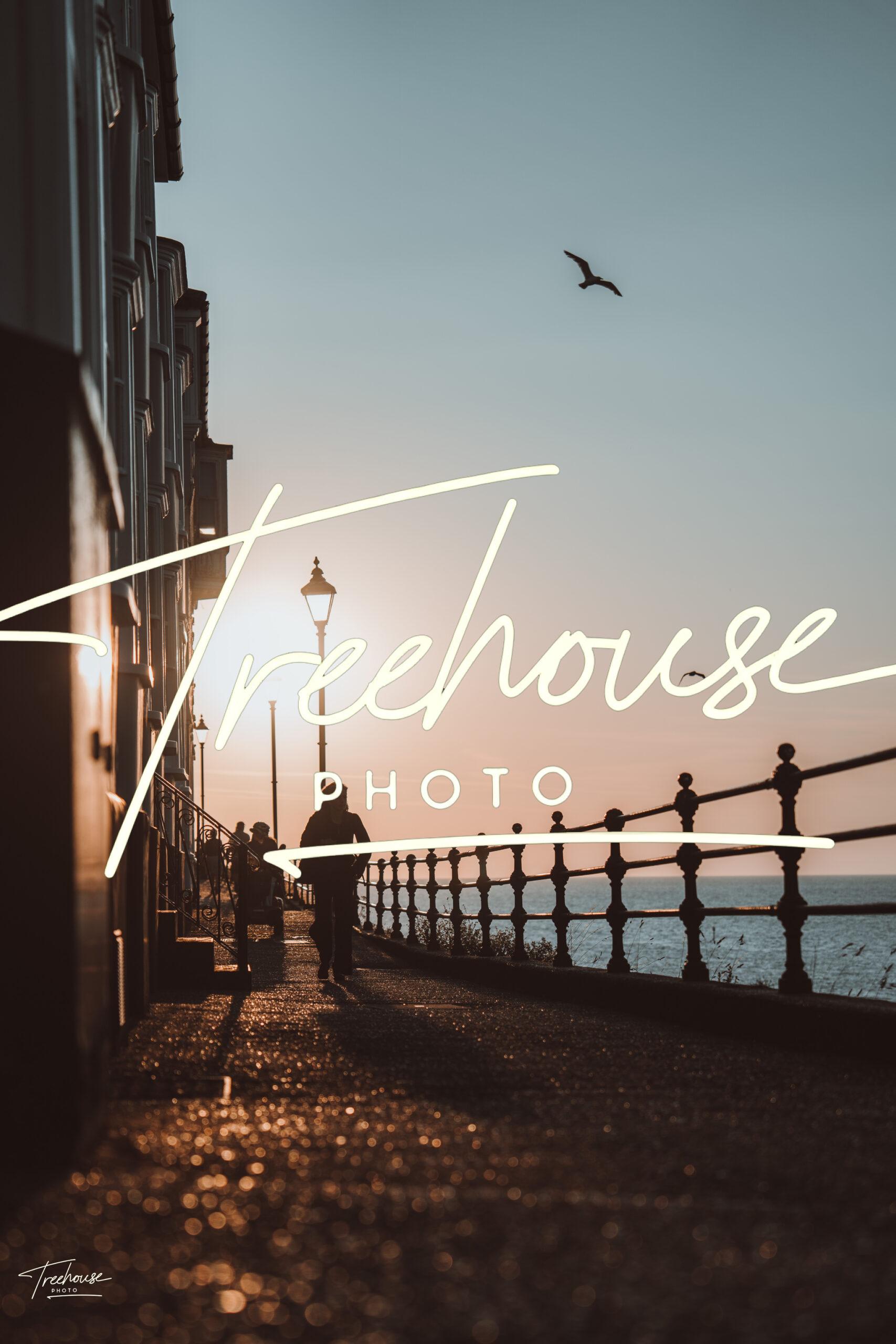 Promenade Silhouettes at Sunset
