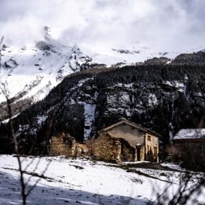 Winter Cottage in the Snow
